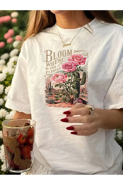 sole stories Premium Oversize Cut Short Sleeve Printed T-Shirt