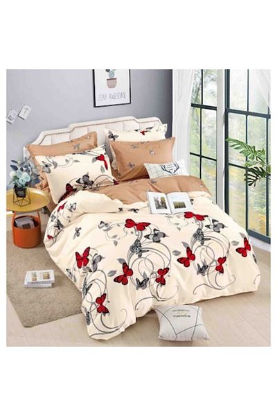 OEM Elegant Double Bed Set with 6 Pieces, Cotton Finet