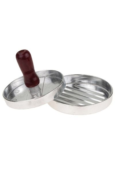 OEM Hamburger Press, Aluminum, Non-Slip, 11.5x9cm, Gray