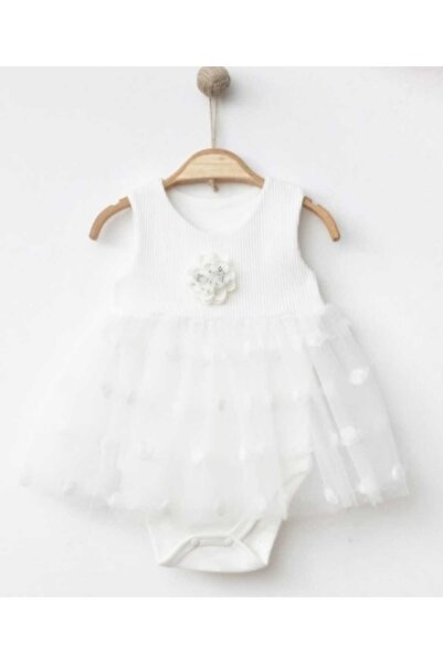 Nayinom Flower Detailed Tulle Baby Dress - Elegant & Special Design