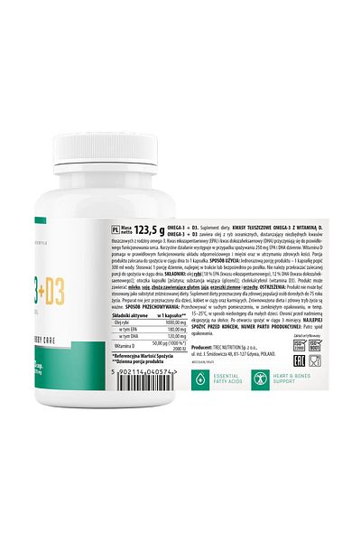 Trec Omega 3 + D3 Vitamin 2000 Ui 90 Caps