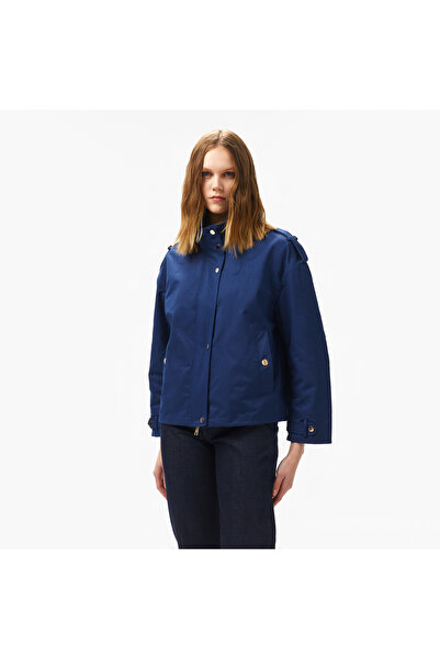 Nautica Kadın Lacivert Regular Fit Dik Yaka Mont