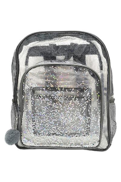 Roco Glitter Backpack Clear/Silver/Gold