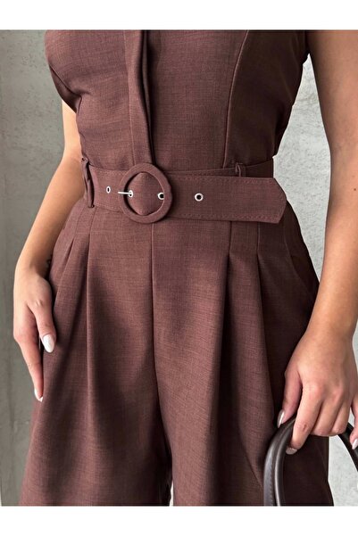 titer Jumpsuit with Collar Shorts