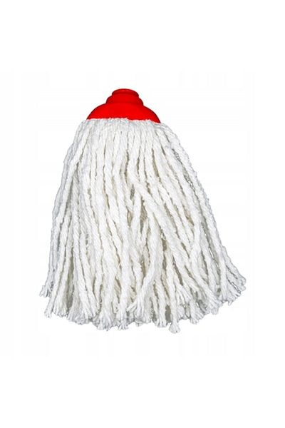 OEM Universal Mop Refill, Polid, Cotton, 25 cm, White/Red