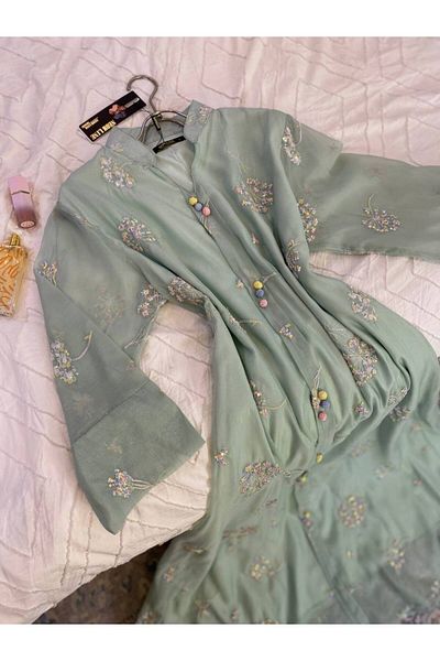 leevan fashion جلابية راقية باكمام طويلة