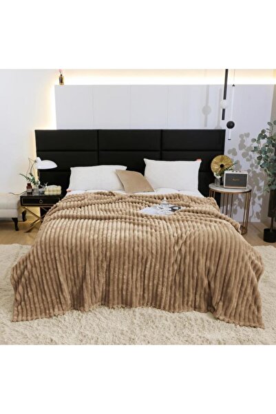 OEM Cocolino blanket, for double bed, Uni, 2 persons, 200x230cm, Light Brown