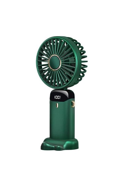 Aiyando Ventilator portabil 4 în 1 pentru birou, mână, gât - Viteze reglabile și baterie reîncărcabilă