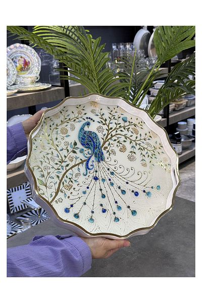 Doğudeko Luxury Round Inner Glass Tray