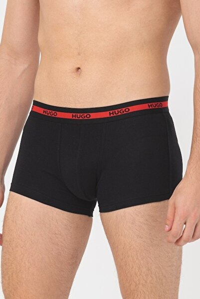HUGO , Set of boxers with logo - 3 pairs, Black, XL
