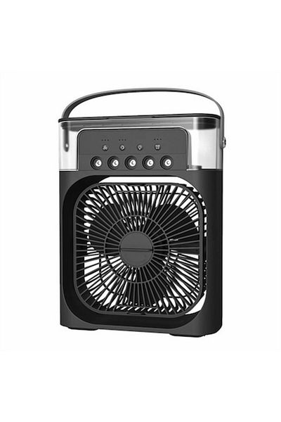 OEM Mini Aer Conditionat Portabil 3 in 1 – Ventilator cu Apa, Umidificator si Lumina LED RGB, 7 Culori