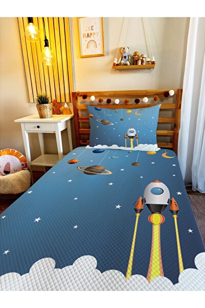 milroma طقم بيكيه مفرد مطبوع للأطفال والرضع مقاس 160x220 سم