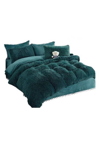 OEM Cocolino Fluffy 6-Piece Bedding Set, MS STAR, Dark Green