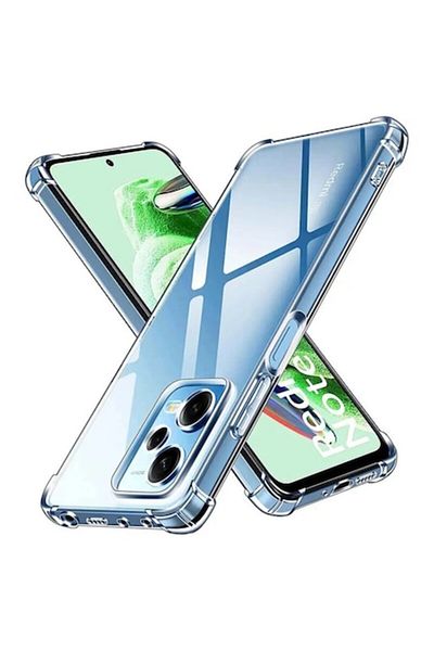Dali Carcasă de protecție compatibilă cu Xiaomi Redmi Note 12 Pro 5G, rezistentă la șocuri, silicon transparent, ranforsată