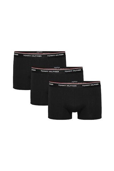 Tommy Hilfiger , Set of 3 cotton blend boxers with logo band at waist, Black, 2XL
