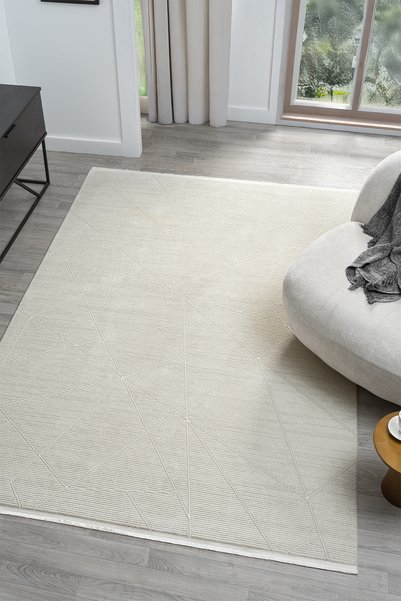 VİTALİHOME Dream Beyaz Halı Modern Dokuma Halı Salon Oturma Odası Yatak Odası...
