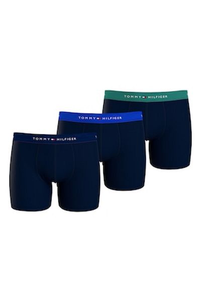 Tommy Hilfiger Set de boxeri cu bandă cu logo în talie - 3 perechi, Albastru ultramarin, XL