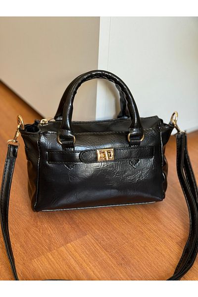 Bagnest Soft Leather Women's Hand and Shoulder Bag with Lock Detail