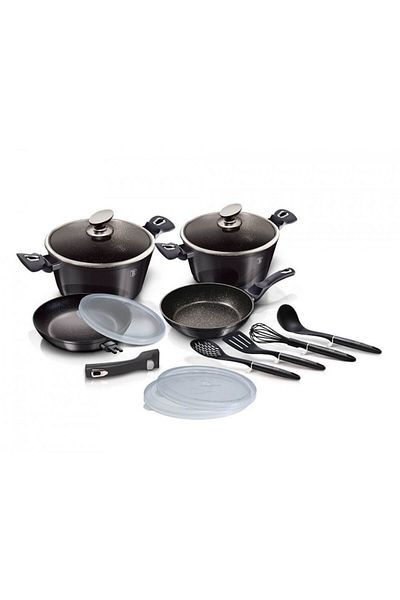 OEM Set oale si tigai (13 piese) Metallic Line Carbon Pro Edition BerlingerHaus BH 7059