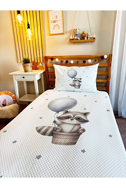 milroma طقم بيكيه مفرد مطبوع للأطفال والرضع مقاس 160x220 سم