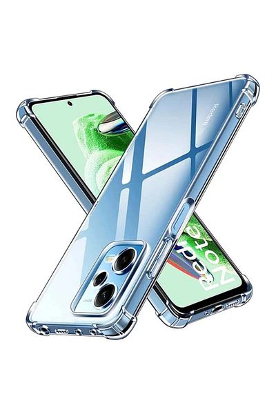 Dali Carcasă de protecție compatibilă cu Xiaomi Redmi Note 12 Pro 5G, rezistentă la șocuri, silicon transparent, ranforsată