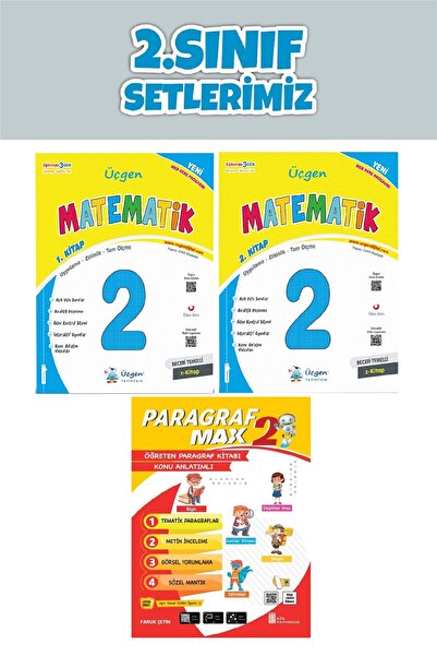 Üçgen Yayıncılık Üçgen 2.Sınıf Maarif Modeli Beceri Temelli Matematik + Parag...