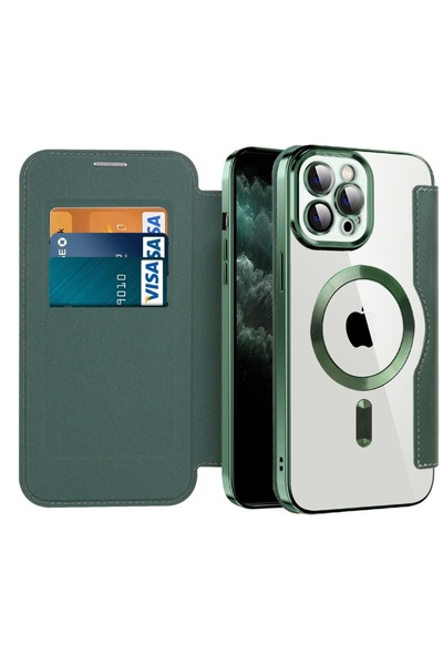 SKYDDAR INNOVATION Husă pentru iPhone 11 Pro Max, SmartMag Book, Magsafe, RFi...