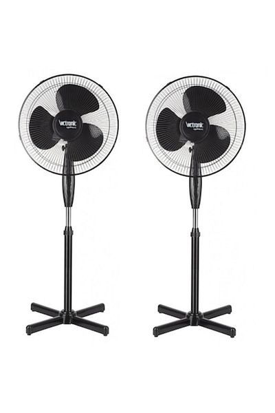 VICTRONIC Set 2 Ventilator cu picior Victronic, 40W, 3 viteze reglabila, diametru 40 cm