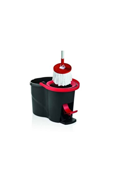 Zambak Bucket with pedal and rotating mop, Zambak, Black
