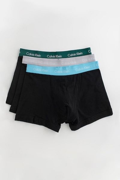 Calvin Klein , Logo Boxer Set - 3 Pairs, Green, Black, Blue, S