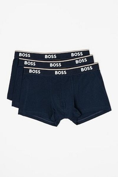 BOSS Set de boxeri cu bandă cu logo în talie - 3 perechi, Bleumarin, S