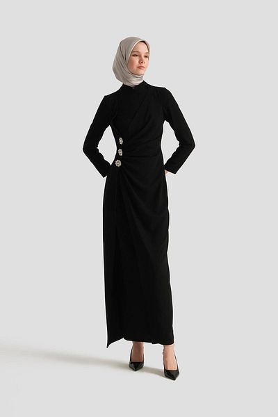 Armine Evening Dress 25Yd9188 Black