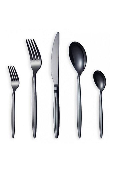 OEM Set tacamuri din inox 30 piese, Grunberg, BL386B30, Negru