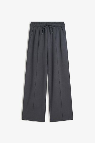Bershka Soft touch wide-leg trousers