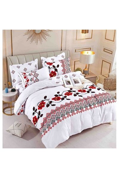 OEM Elegant single bed linen for 1 person in 4 PIECES, Fine Cotton
