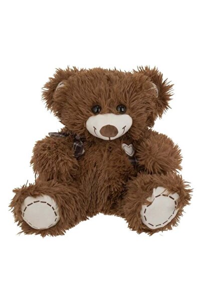 divendi-ro Ursuleț de pluș cu fundă în carouri și inimă matlasată, mărime 38c...