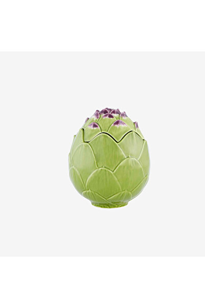Bordallo Pinheiro Artichoke Green Ceramic Storage Container 17 cm