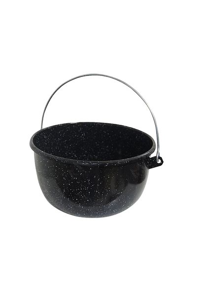 OEM Enamel Cauldron, Black, 28 cm, 6 liters