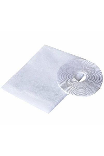 Dali Plasă de țânțari, montare cu bandă adezivă velcro, 2 plase 60x200cm, poliester rezistent, alb