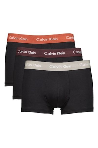 Calvin Klein , Set of low-waist boxers - 3 pairs, Red, Black, L