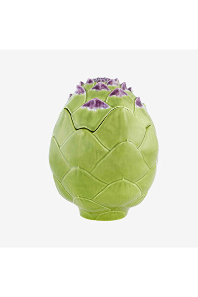 Bordallo Pinheiro Artichoke Green Ceramic Storage Container 25 cm
