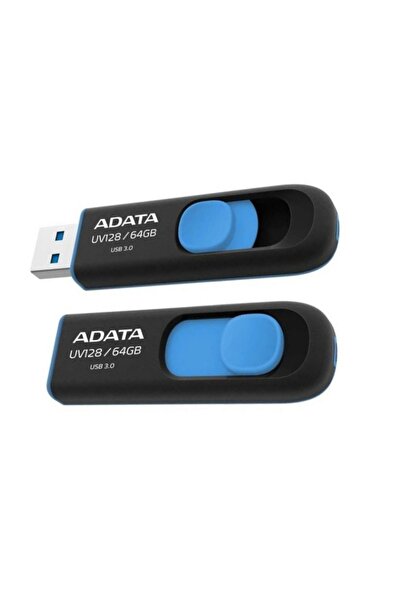 Adata USB Stick AUV128-RBE, 64GB, USB 3.2, Fast Transfer, Blue/Black