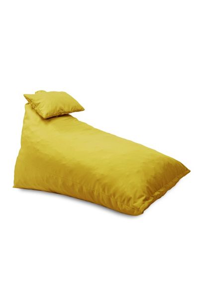 Pufrelax Fotoliu puf, Kudos, perna inclusa, material impermeabil, Galben