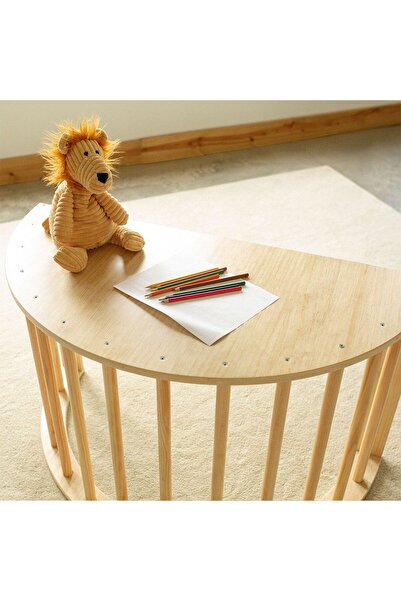 Wooden Hills Ahşap Denge Tahtası Masa Pikler Halkası Okuma Köşesi