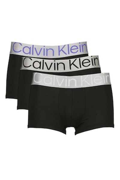 Calvin Klein , Set de boxeri cu talie joasa - 3 perechi, Negru, XL