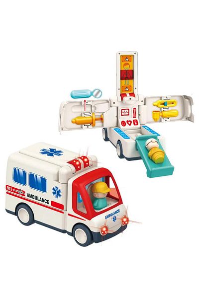 sallma Ambulanta interactiva, cu paramedic si pacient