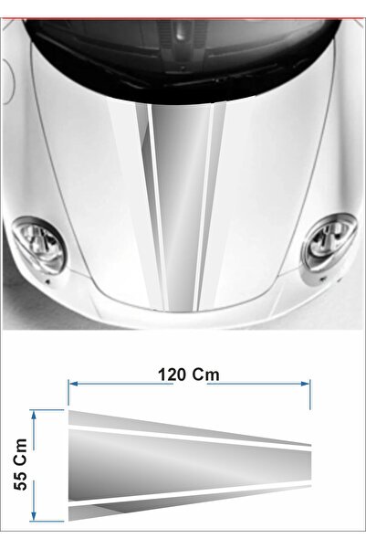 stickerusta Car Hood Strip Sticker 00020 Car Auto Sticker
