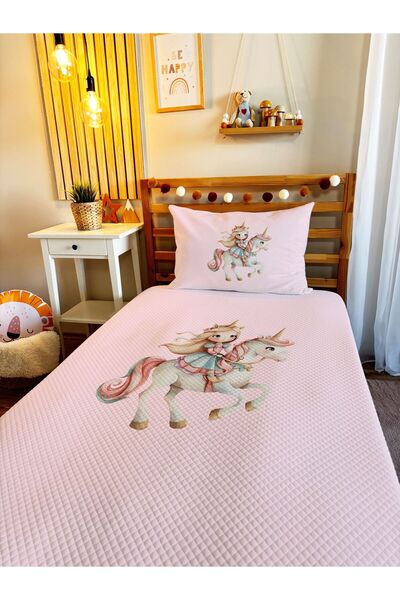 milroma طقم بيكيه مفرد مطبوع للأطفال والرضع مقاس 160x220 سم