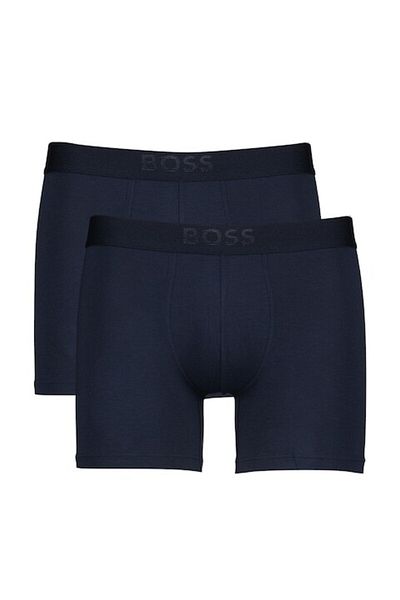 BOSS , Set of Boxer Shorts in Modal Blend - 2 Pairs, Navy Blue, L