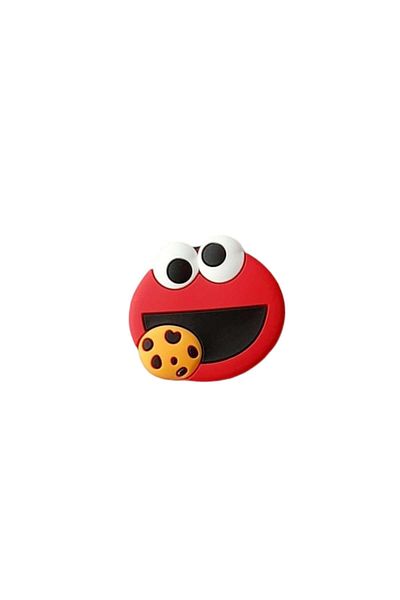 Dali Popsocket pentru telefon sau tabletă, 4,8 x 5,1 x 0,6 cm, model Cookie Monster, roșu